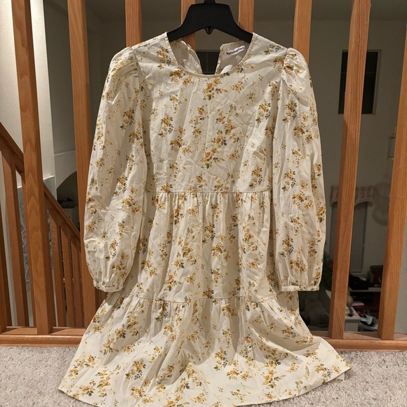 Reformation Beckett floral-print organic cotton-blend mini dress - Picture 2 of 5